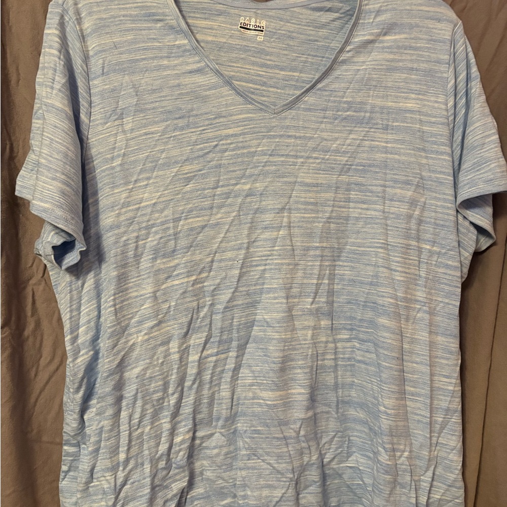 Basic Editions Blue Short Sleeve Tee